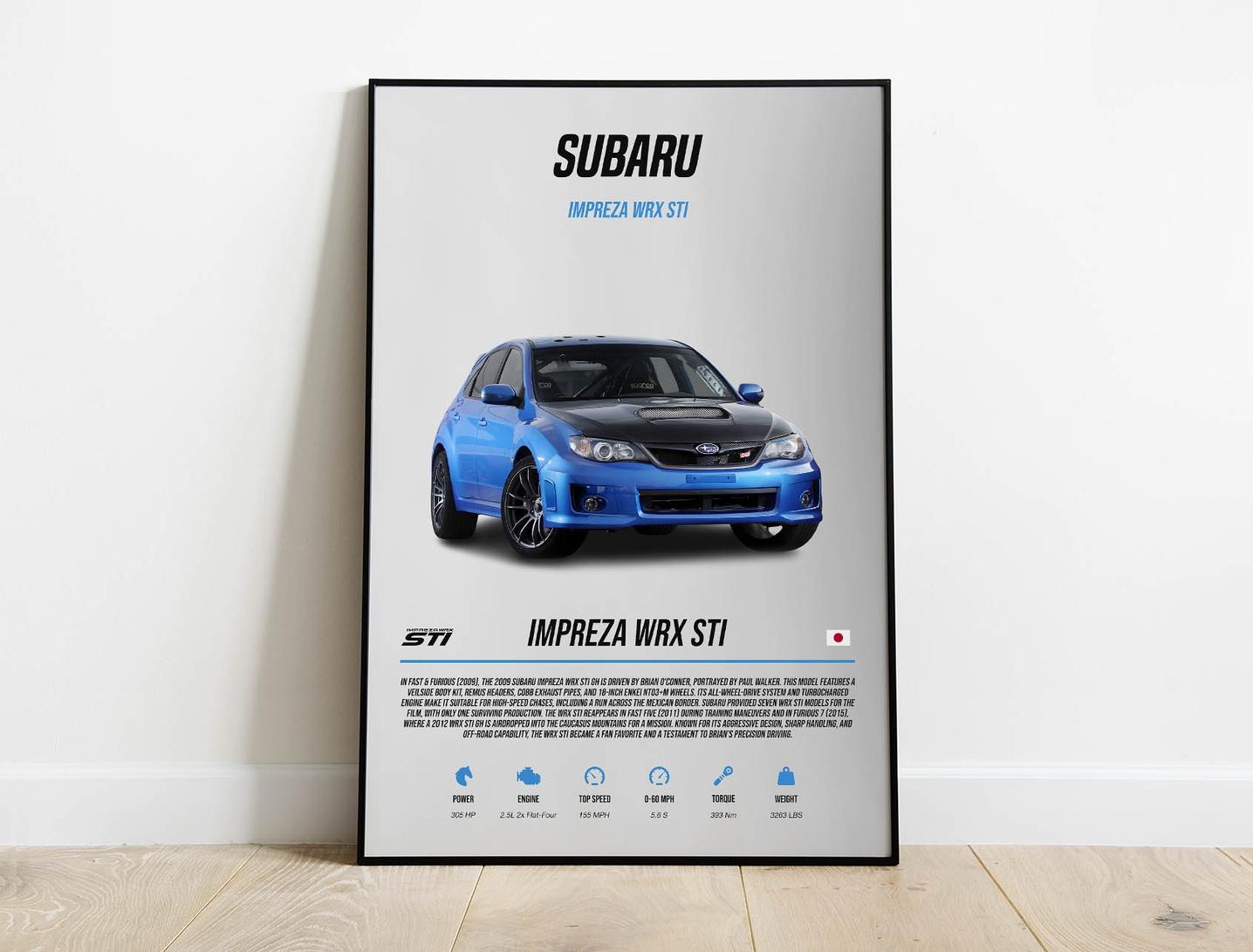 非売品】SUBARU インプレッサWRX STI WRC2004 B1ポスター 非売品